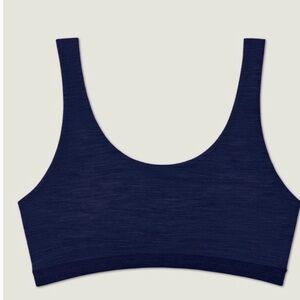 NIB Allbirds Trino Merino Wool Bralette in Navy Night